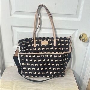 Kate Spade Black and Cream butterfly print